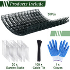 30 Pcs Plant Protectors from Animals, 13.5" X 14" Wire Plant Protector Cage
