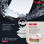 WypAll GeneralClean L30 Cloths Heavy Duty Cleaning Wipes (05812), Quarterfold, Strong and Soft Bulk Paper Wipers, White (12 Packs of 90 Sheets, 1,080 Sheet Total)