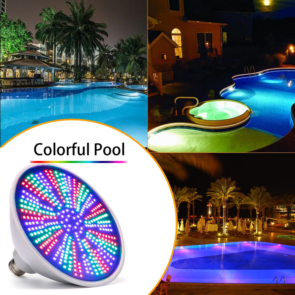 Cynlink 120V 50W LED Color Changing Pool Lights for Inground Pool, Swimming Pool Light Bulb with Remote, E26 Replacement Underwater Pool Lighting for Pentair and Hayward Light Fixtures