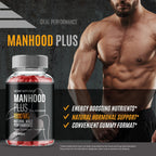 Manhood Plus Gummies, Official Man Hood Plus Supplement Gummies - Maximum Strength Performance, All Natural Support Overall Health & Wellness, ManhoodPlus Advanced Support Gummy Reviews (2 Pack)