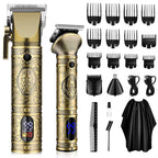 GSKY Hair Clippers for Men Professional, Cordless Clippers for Hair Cutting, Mens Hair Clippers and Trimmer Kit for Barber with LED Display