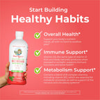 MaryRuth's Liquid Morning Multivitamin Essentials+ | Vitamin A C D E B6 B12 K2 Biotin Zinc | Mens Womens Multivitamin | Immune Support | Beauty | Sugar Free | Vitamins for Ages 1+ | Vegan | 32 Fl Oz