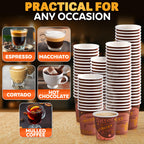 Reluen 200 Pack 3 Oz Disposable Espresso Cups, Paper Cups for Hot Drinks