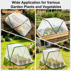 2 Pcs Foldable Garden Row Accelerator Plants Cover-31.9" x 12.2" x 14.1"
