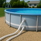 Homyplaza Replacement Pool Hoses for Above Ground Pools, 4 Pack, 1-1/4" Diameter x 59" Length, Includes 8 Metal Clamps, Compatible with All 1.25" Pool Filter Pumps