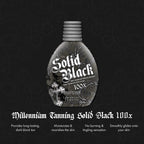 Millennium Tanning SOLID BLACK 100X Dark Tanning Lotion Indoor Outdoor Tan Enhancing Silicone Bronzer Tanning Bed Lotion 13.5 Fl oz (400 ml)