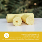 LYNPHA VITALE Sulphur Rods - Natural Sulfur Bars for Pain - Suitable for Neck Massage, Back Pain, Muscle Massage, and Joint Pain - 99,9% Natural Sulfur Sticks for Ayurvedic Massages - Q.ty 6