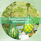 10 Pcs Melon Hammocks Cradles with D Hanging Hooks, for Trellis Heavy Duty Watermelon Nets,Or Growing Cantaloupe, Pumpkin,Honeydew in Vertical Garden (Green)