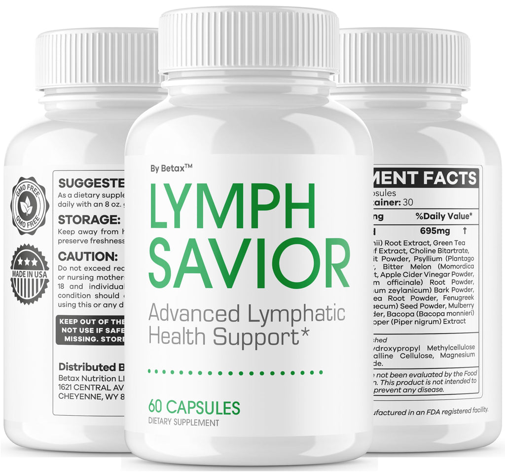 Lymph Savior - Official Lymph Savior Capsules Advanced Formula with All Natural Ingredients, LymphSavior Pills for Wellness & Overall Health Support Reviews, 60 Capsules for 1 Month