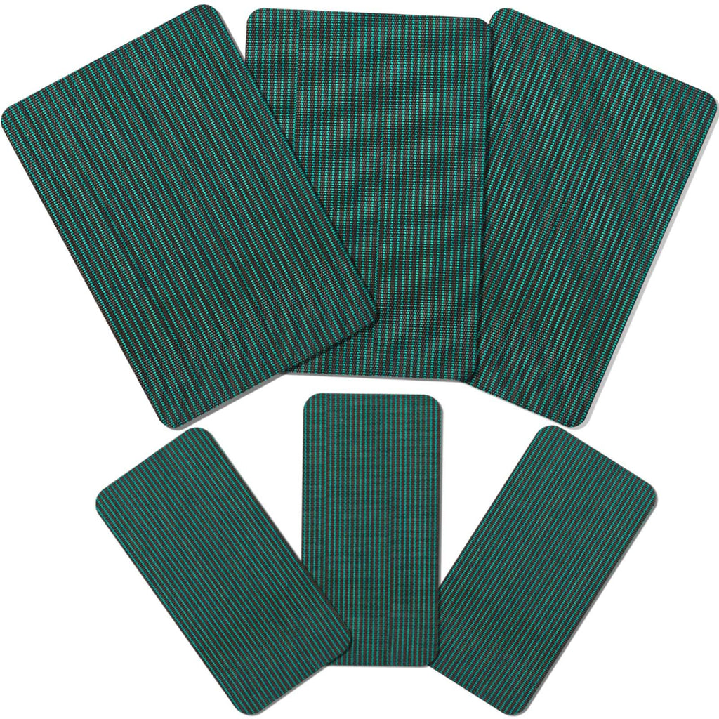 Amylove 12 Pcs Pool Safety Cover Patch Kit Swimming Pool Patch Repair Kit Self Adhesive Mesh for Inground Safety Cover, 12 x 8 Inch, 4 x 8 Inch (Green)