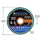 ONEGOTOOL 4-1/2 inch Indestructible Cutting Discs for Angle Grinder 7/8" Blades Cut Off Wheels Diamond Tool Metal rebar Porcelain Tile Granite Marble Smooth Cutter (10pcs)