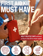 Emergency Wound Closure Strip - Laceration Closure Kit - Stitchless & Easy to Use - Butterfly Bandage