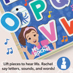 Melissa & Doug® Ms. Rachel™ Wooden Phonics Alphabet Sound Puzzle with Light-Activated Sound Effects, 24-Piece Toddler Toys for Boys and Girls Ages 2+ Years - FSC Certified