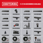 CRAFTSMAN CMXZVBE38640 2-1/2 in. Gutter Cleaning Wet Dry Vac Attachment Kit