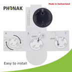 Cerushield Disk v2.0 098-0445, Wax Guards Filters Replacements, Accessories compatible with Phonak Hearing Aid Audeo Marvel, Paradise, Lumity Hearing Aid only using SDS 4.0 receiver-4 packs/32 Filters