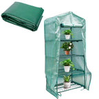 4 Tier Greenhouse Replacement Cover with Roll-Up Zipper Door