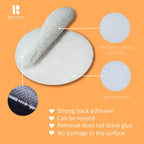 Self Adhesive Dots, Strong Adhesive 1000pcs (500 Pairs) 0.59" Diameter Sticky Back Nylon Dots, Hook & Loop Dots with Waterproof Sticky Glue Tapes, Very Suitable for Classroom, Office, Home (White)