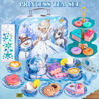 Hohosunlar Kids Tea Party Set for Little Girls Toddlers 3 4 5 6 7 8