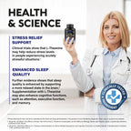 L Theanine 400 mg | L-Theanine Stress Relief | Extra Strength Supplement | Made in USA | Relaxation, Sleep & Calm Support | For Men & Women | Plant Based, Non-GMO & Gluten-Free | 180 Vegan Capsules
