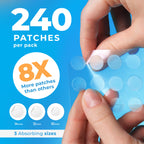 PatchRx Pimple Patches for Face (240 Patches), Hydrocolloid Acne Patches with Tea Tree Oil, Pimple Stickers - Acne Pimple Patches For Face - Zit Patches