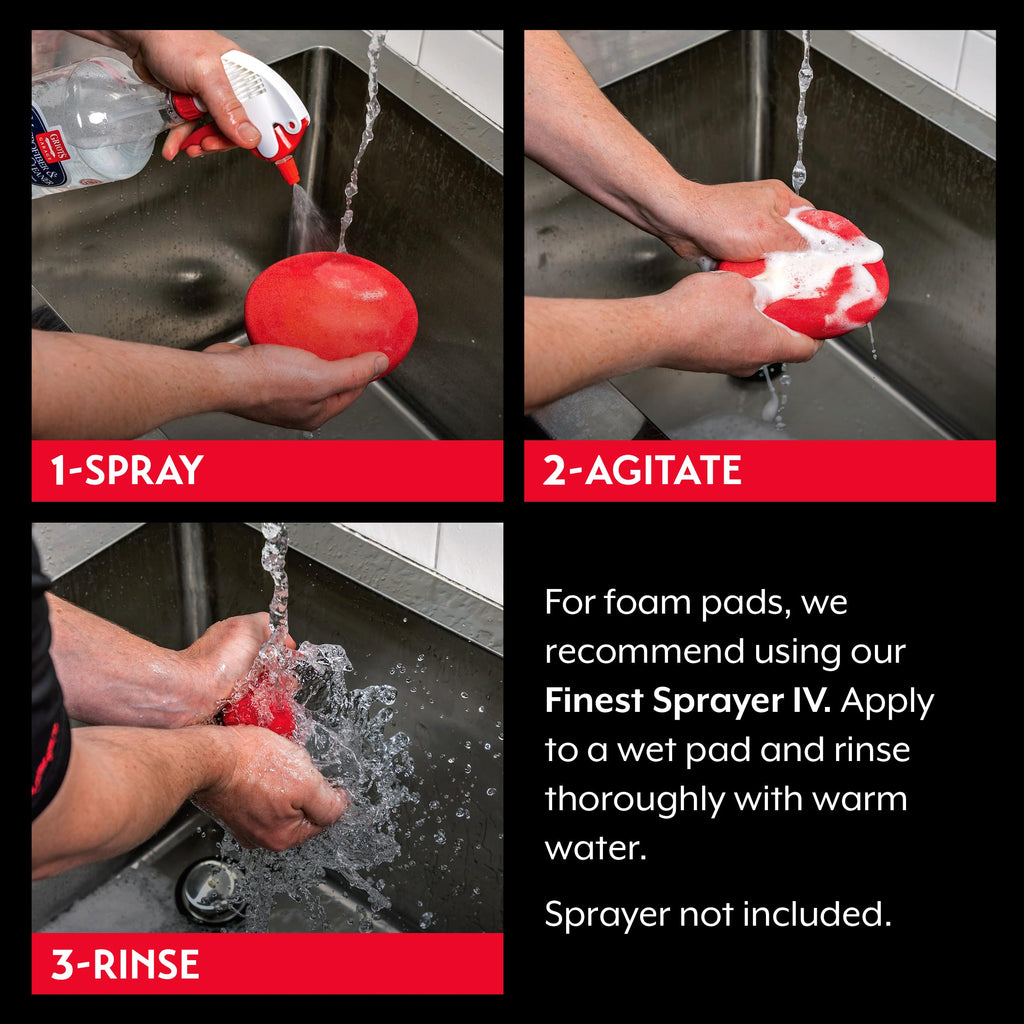 Griot's Garage Microfiber and Foam Pad Cleaner, Removes Polish, Wax, and Sealant Residue, Restores Your Car Cleaning Cloths' Effectiveness, 11067, One Gallon