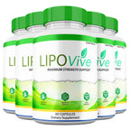 LipoVive Capsules, Maximum Strength Advanced Formula, Lipo Vive Pills Premium Supplement, All Natural Ingredients (5 Pack)