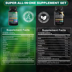 Boysea.Shilajit and Sea Moss Bundle- 90 Count - Sea Moss, Black Seed Oil, Ashwagandha, Ginger & Shilajit, Rhodiola Rosea, All in 1 Supplements (2 Pc)