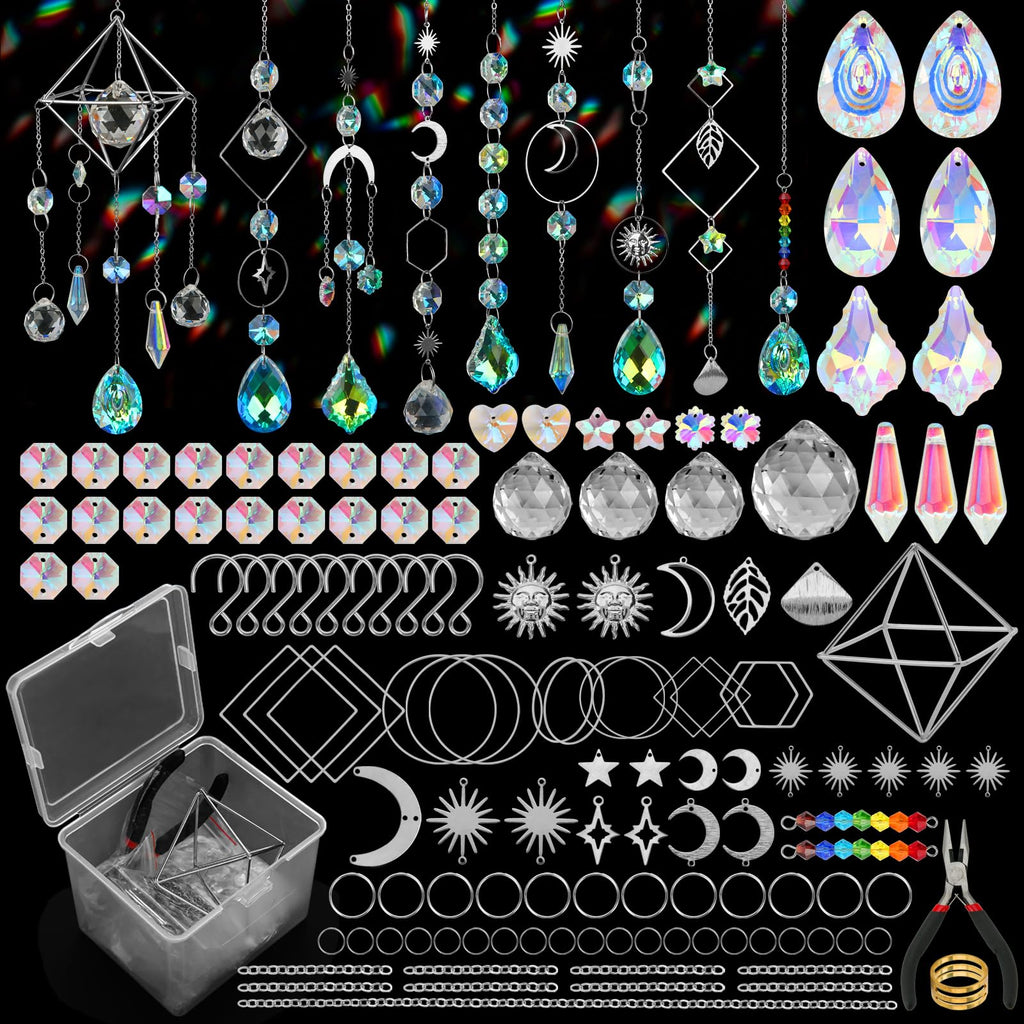 DIY Suncatcher Kit, Arts and Crafts Kits for Adults Indoor Windows Hanging