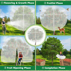 Evoio Bird Netting for Garden Plant Fruit Tree Protection Large Blueberry Bushes Netting Covers Bags with Zipper, 4 x 5 ft Shrubs Bush Tomato Strawberry Berry Barrier Mesh Cover Net Protector