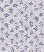 Unisex Hospital Gowns Back-Tie Patient Gowns, Blue Red Diamond, Pack of 6
