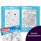 Highlights Hidden Pictures 2025 Activity Books for Kids Ages 6 and Up, 4-Book Set of Travel-Friendly Screen Free Seek and Find Fun, Books Double as Coloring Books