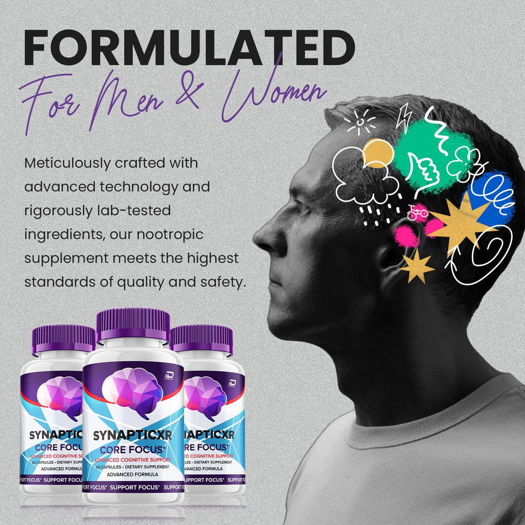 SynapticXR Brain Supplement Capsules – Synaptic XR All-Natural Maximum Strength Formula for Enhanced Memory and Focus Pills, SynapticXR Support and Reviews (5 Pack – 300 Capsules)