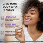 Biotin | Collagen | Hyaluronic Acid | Keratin - Clinically Tested Supplement - Hair Growth Support, Skin & Nails - 25000 mcg Vitamins B2, B3, B6 & B7 + B1 - Made in USA - Women & Men | 120 Capsules
