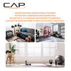 CAP Barbell 3 LB Rubber Coated Hex Dumbbell Hand Weight - Pair | Chrome Handle