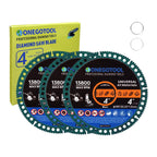 ONEGOTOOL 4 inch Indestructible Cutting Discs for Angle Grinder 7/8" Blades Cut Off Wheels Tool Diamond Metal rebar Porcelain Tile Granite Marble Smooth Cutter (3pcs)