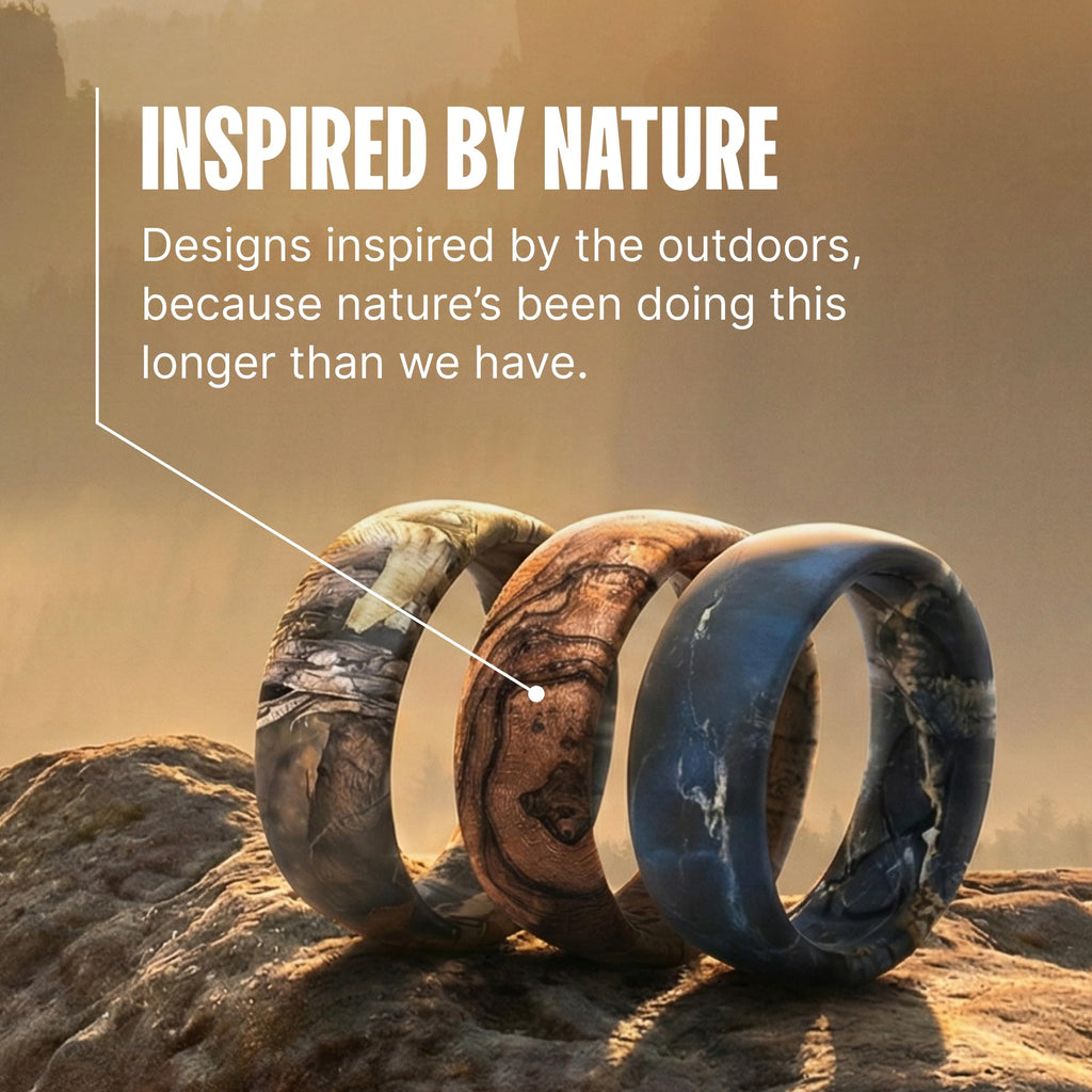 Groove Life Realtree EDGE Camo Silicone Wedding Ring for Men, 11