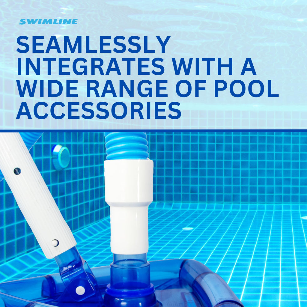SWIMLINE HYDROTOOLS Standard Swimming Pool Vacuum Hose 1.25" X 18' For Inground Pools - Compatible With Vacuum Heads, Skimmers, Filter Pump Inlets, Above Ground Pools And Other Pool Accessories