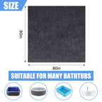 90 * 90 inch Hot Tub Pad, Inflatable Hot Tub Mat - Outdoor/Indoor, Waterproof Slip-Proof Backing, Absorbent Spa Pool Ground Base Flooring Protector