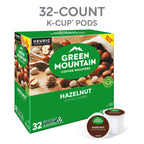 Green Mountain Hazelnut Coffee, K-Cup Pods, 32 Count