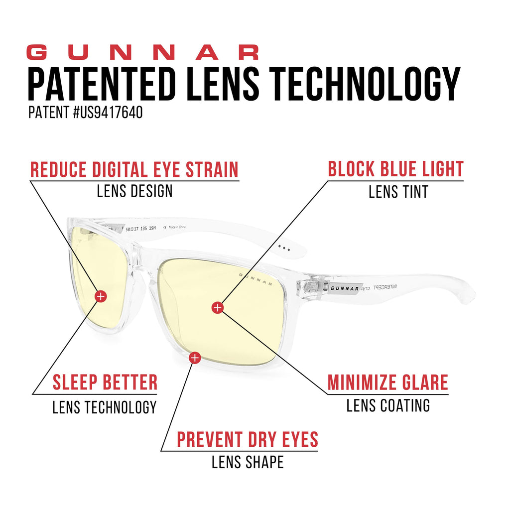 GUNNAR - Premium Gaming and Computer Glasses - Blocks 65% Blue Light - Enigma