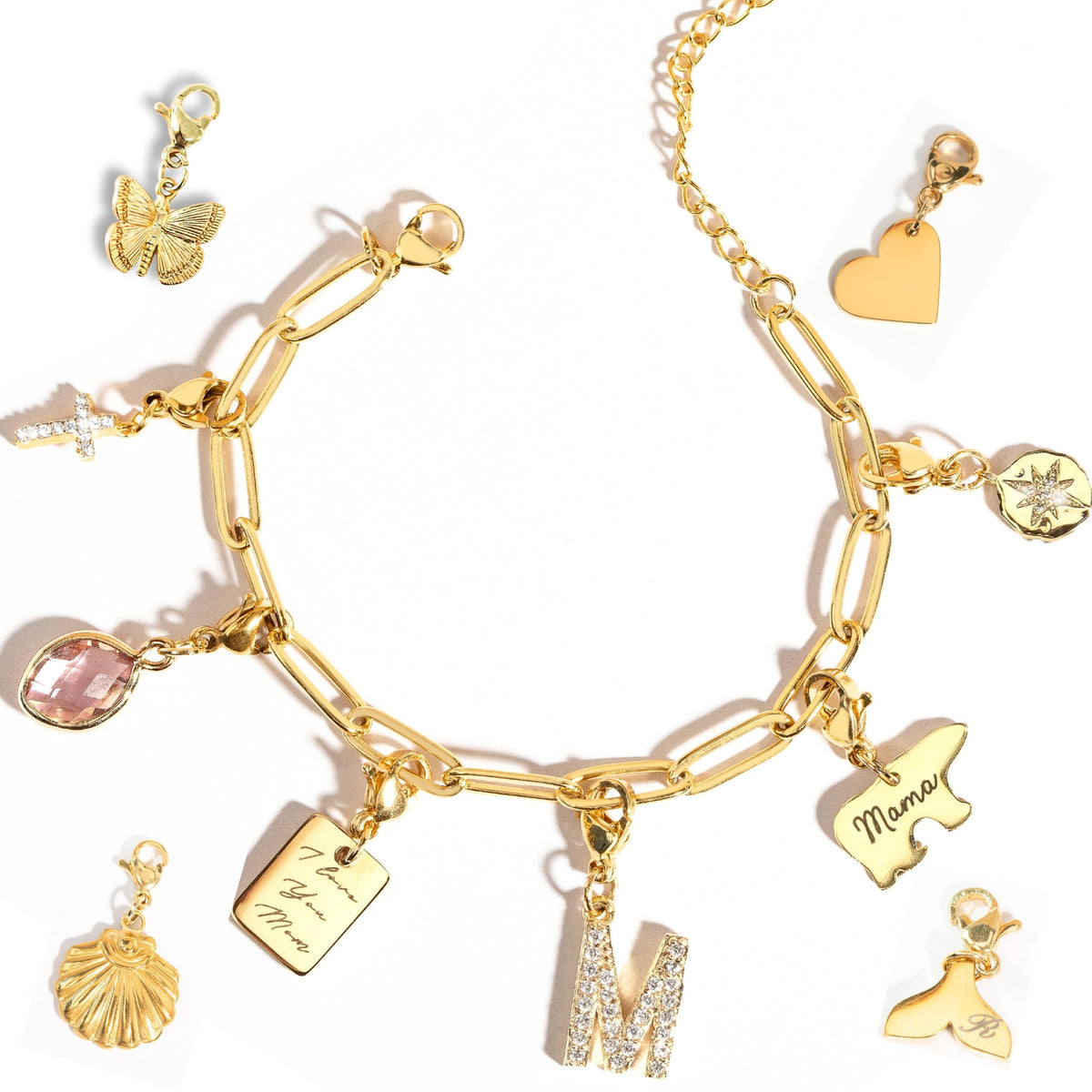 Charm Bracelets for Women — Custom Charm Bracelet with Personalized Charms