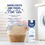 Ultra Concentrated Liquid Laundry Detergent Soap, 192 loads (96 oz), 90% Less Plastic, No Harsh Chemicals, Free & Clear, Defeats Stains & Odors, Eco-friendly, HE/Standard Compatible