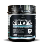 SASCHA FITNESS Hydrolyzed Multi Collagen Peptides Tipes 1,2 & 3 |Hyaluronic Acid|Biotin |Cynatine HSN|Vitamin C & E |for Hairs, Skin & Bone Support| Unflavored