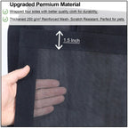 Upgraded Magnetic Screen Door Thicker 250g/㎡ Reinforced Mesh,36 Longer Magnets,Door Screen Magnetic Closure for Single Door,Retractable Mosquito Net for Door,Fit Doors to 38x82 Inch,Black