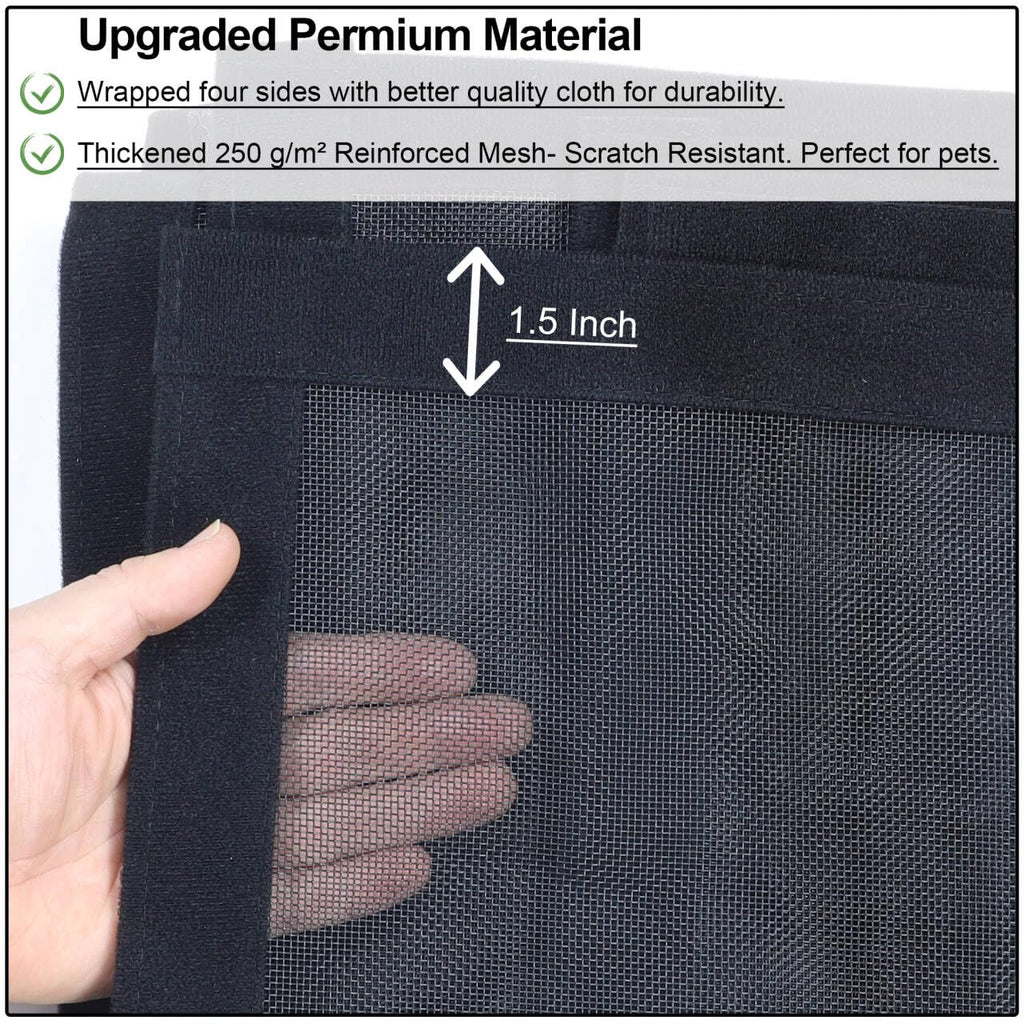 Upgraded Magnetic Screen Door Thicker 250g/m² Reinforced Mesh,36 Longer Magnets,Door Screen Magnetic Closure for Single Door,Screen Size 34 x81 Inch,Fit Doors to 32 x 80 Inch