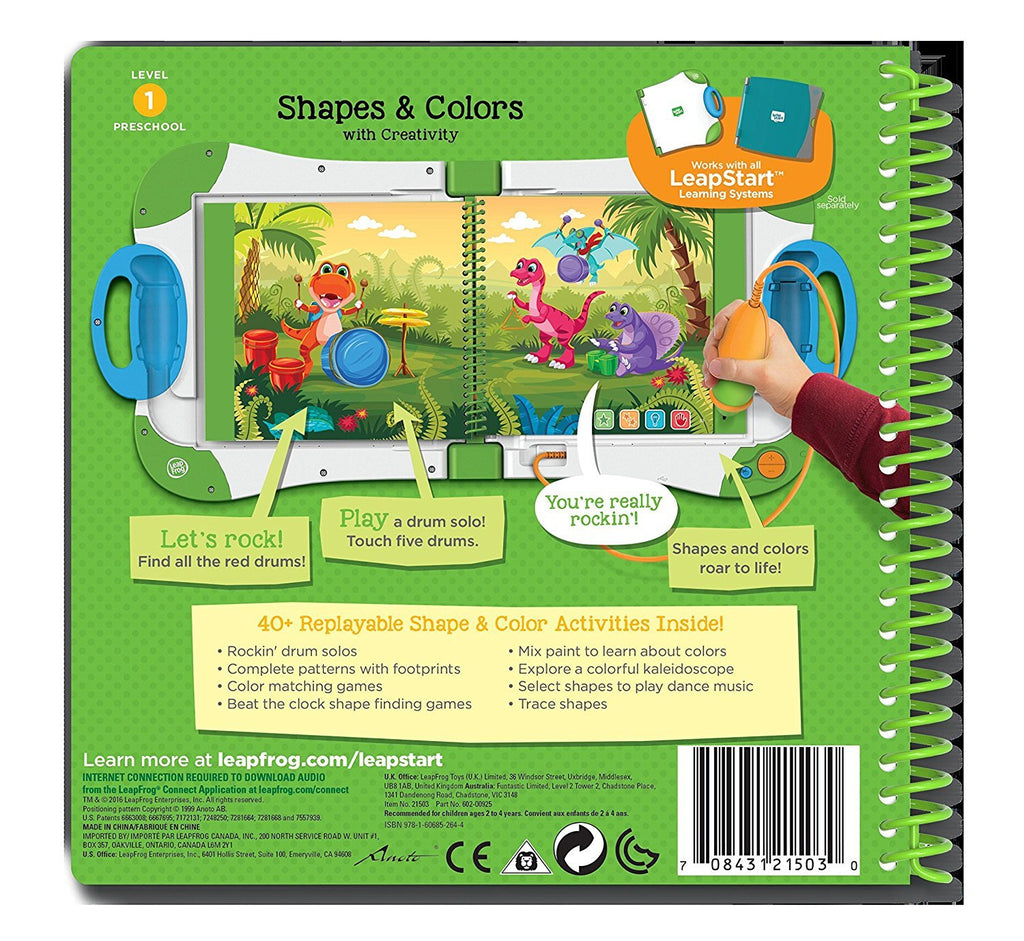 LeapFrog LeapStart Preschool Activity Book: Shapes and Colors and Creativity