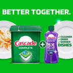 Cascade Complete Dishwasher Pods, Dishwasher Detergent, Dish Detergent Tab Tablets, Fresh, 100 Count (Packaging May Vary)