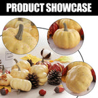 Artgar Pumpkin Decor Set, 23 PCS Fall Harvest Bowl Filler Decorations