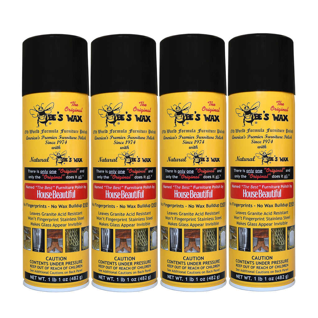 The Original BEE'S WAX Old World Formula Furniture Polish - 4 Pack