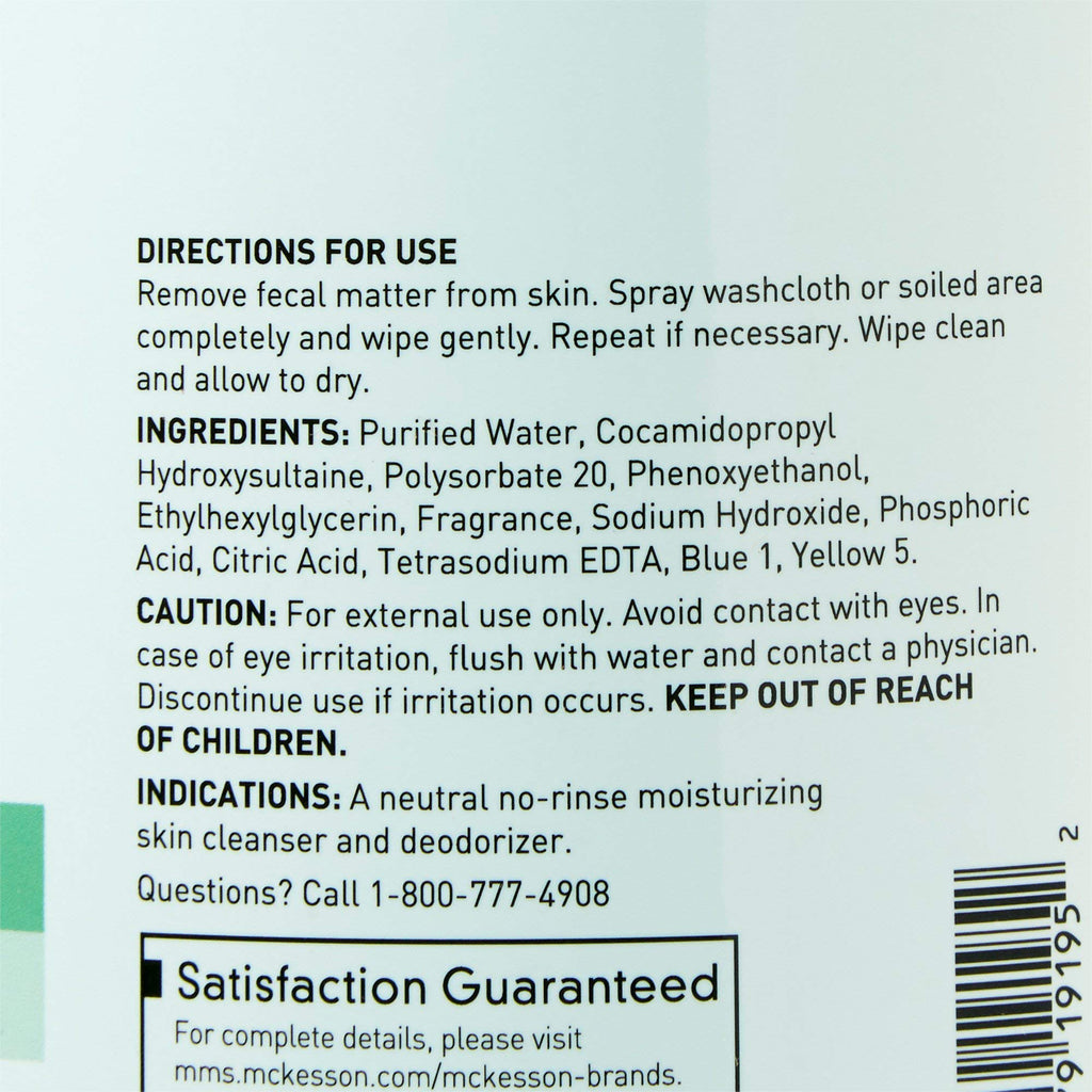 McKesson Perineal Skin Cleanser, 1 Gallon [Pack of 1] Rinse-Free Body Wash for Incontinence or Ostomy Care, Herbal Scent
